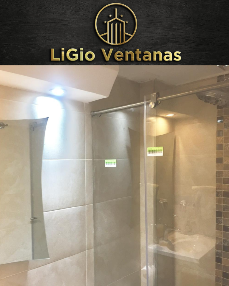 division de baño en vidrio templado